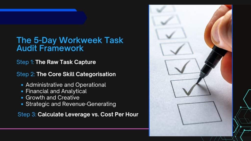 Role fragmentation in outsourcing: The 5-Day Workweek Task Audit Framework